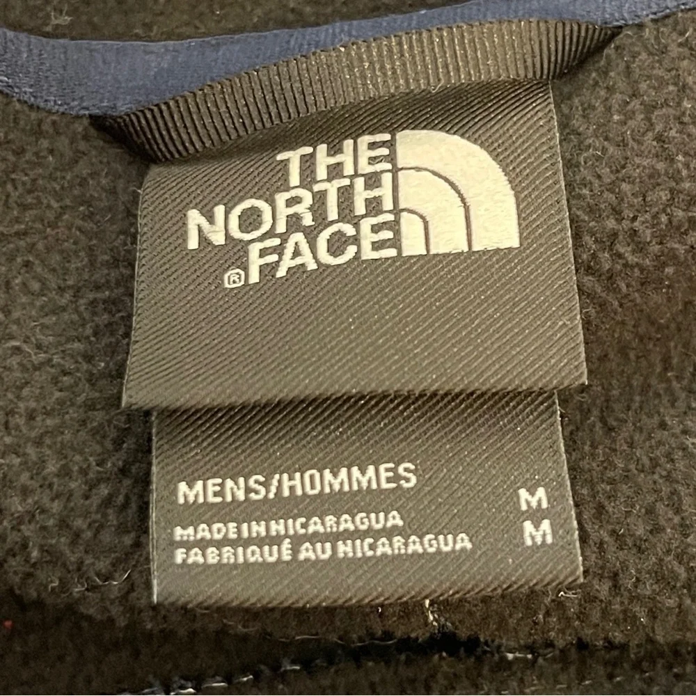The North Face Hoodie Jacket Mens M Navy Dark Heather  Performance Fleece lined